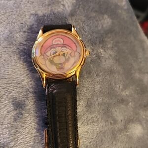 Nintendo Gold and Black Mario Watch